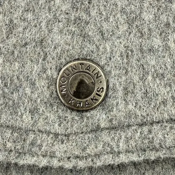 Mountain Khakis Dover Wool Shirtjac Jacket Mens Sz XXL Gray Snap Front Shacket - Picture 3 of 8